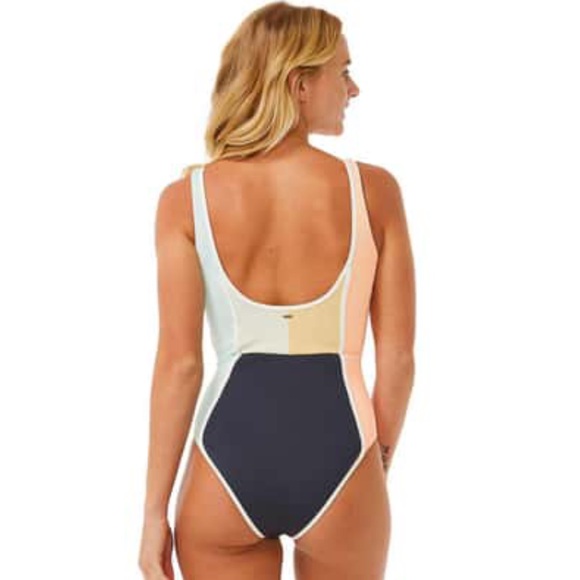 RIP CURL WOMEN'S BLOCK PARTY SPLICE GOOD COVERAGE ONE PIECE SWIMSUIT - Picture 6 of 10